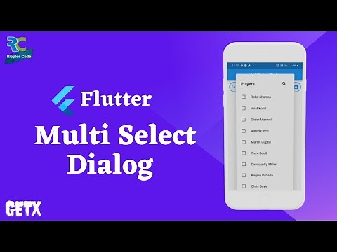 Multi Select Dialog in Flutter using GetX || Flutter || GetX