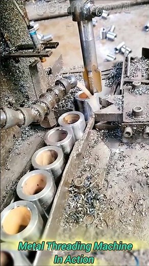 Metal Threading Machine in Action ⚙️ | Precision Engineering Process