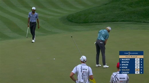 Danny Walker pours in birdie putt at THE PLAYERS