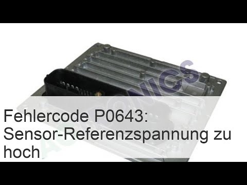 Fehlercode P0643: Hohe Sensor-Referenzspannung „A“ des Schaltkreises - Auto 24-Steckbriefe