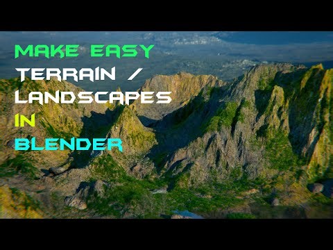 How to make Terrain in Blender || Blender Landscape #blendertutorial