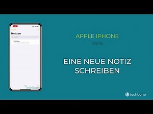Neue Notiz schreiben - Apple iPhone [iOS 15]