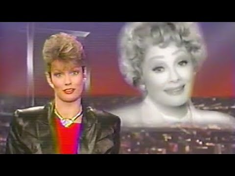 Lucille Ball Memorial Mass, ET CNN May 1989 Lucie Arnaz Carol Burnett Diane Sawyer