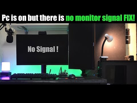 Pc is on but no monitor signal fix!