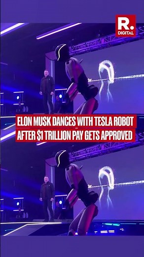 Elon Musk Dances With Tesla Robot After $1 Trillion Pay Deal Gets Approved