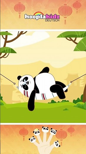 Lazy Panda, lazy Panda, where are you? 🐼Finger Family Song #shorts #nurseryrhymes #kidssongs