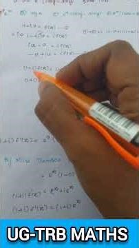Ug-trb, Maths, Complex Analysis, Milne-Thomson Method, Pg-trb, Polytechnic trb, Tnset,College-TRB