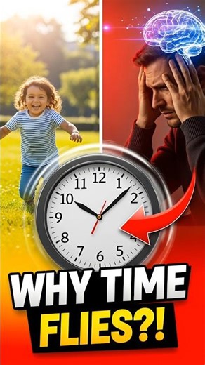 Why Time Goes Faster As You Get Older 😳⏳🧠 #shorts #psychology#brainfacts#time#sciencefacts