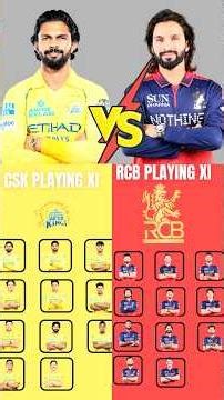 RCB vs CSK Playing 11 Comparison IPL 2026 Match 11 | Who Will Win Today?#ipl2026 #ipl #shorts