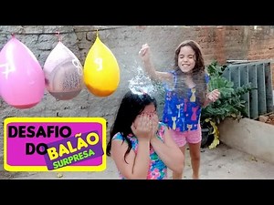 DESAFIO DO BALÃO SURPRESA Challenge of the surprise balloon