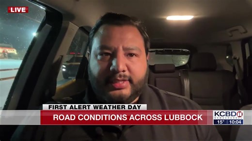 WATCH: Lubbock road conditions as of 10 p.m. - More than 27 wrecks so far. Live updates here: https://www.kcbd.com/2026/01/23/watch-live-radar-live-feed-road-conditions-lubbock/ | KCBD NewsChannel 11