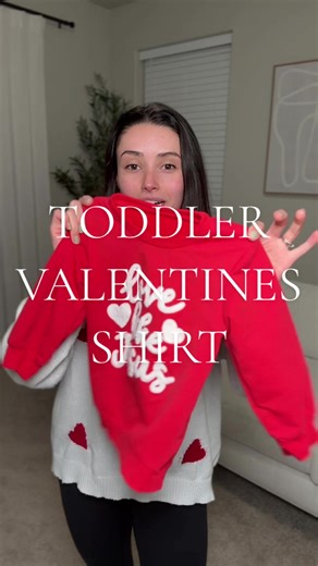 The sweetest valentine shirt! #valentinesday #toddlersoftiktok #lovelikejesus
