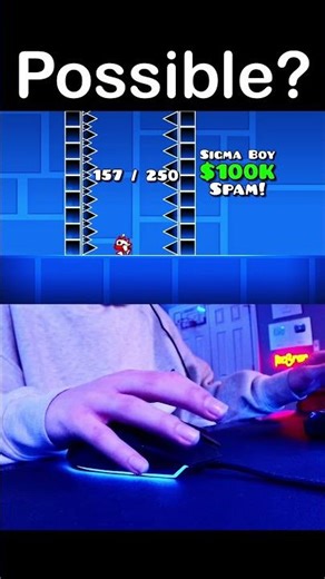 Geometry Dash: Hacker Robot vs Spam Trap! #shorts