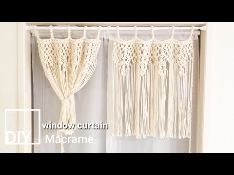 【DIY macrame】window curtain