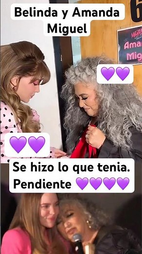 Belinda and Amanda Miguel finally did what they had been meaning to do; they exchanged gifts out ...