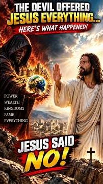 The Devil Offered Jesus Everything… Here's What Happened #jesus #jesuschrist #jesusvsdevil