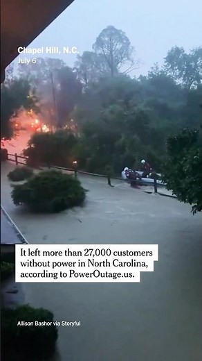 Tropical Storm Chantal Floods North Carolina