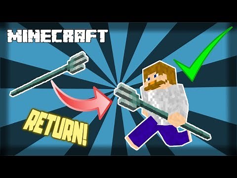 ✔ MINECRAFT | How to Make a Trident Come Back to You! 1.14.4