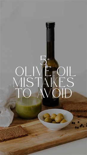 🔥 Think you’re using olive oil the right way? 👀 Here are 5 common mistakes — and how to fix them! 1️⃣ Storing near heat or sunlight ☀️🔥 Keep olive oil away from the stove or windows — heat and light make it spoil faster. Store it in a cool, dark place. 2️⃣ Using past its prime ⏳ Olive oil doesn’t age like wine. Use it within 12–18 months for the best flavour and health benefits. 3️⃣ Buying based on price, not quality 💸 High-quality olive oil should taste grassy, fruity, or peppery. Cheap oil