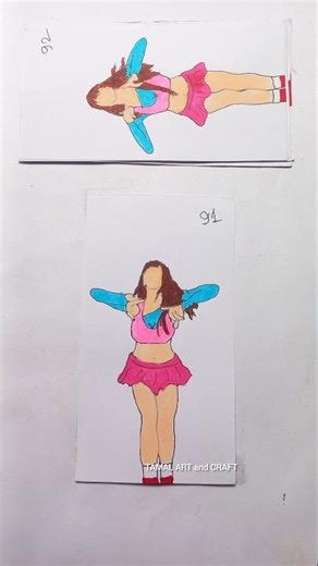 PINKY UP 💖 | KATSEYE (캣츠아이) Dance Flipbook ❤️😍 #shorts #flipbook #art #flipbookart #katseye #dance