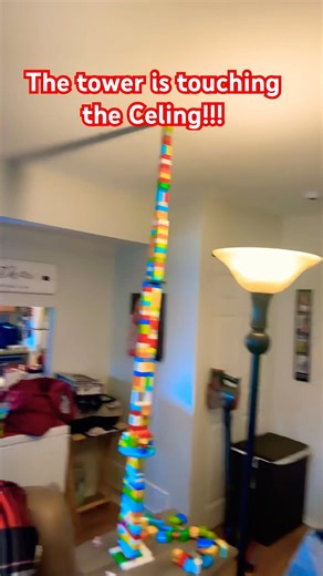 We made a huge Lego tower!!!!