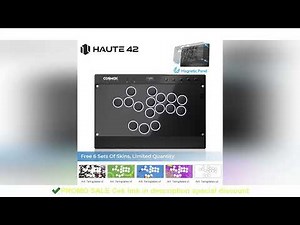 Haute42 Magnetic Hitbox Leverless Controller Button Rim Arcade Controller For PC/PS4/PS5/Switch Stic