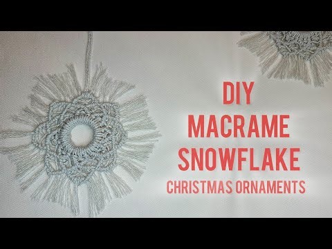 DIY Macrame Snowflake ❄ Step-by-Step Christmas Ornament Tutorial