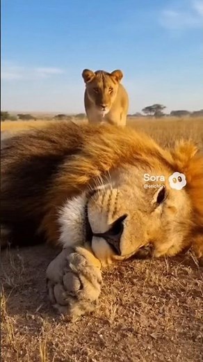 Lion snoring #lion #animal #animalvideos #funnyanimals
