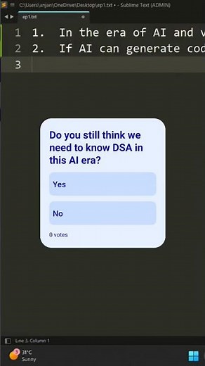 AI Era: Is DSA Still KING? (The TRUTH About DSA in 2026) #dsa #vibecoding