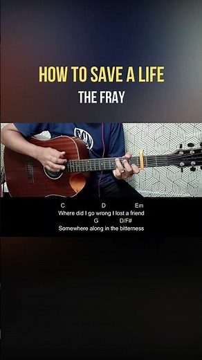 How To Save A Life - The Fray | Easy Guitar Tutorial