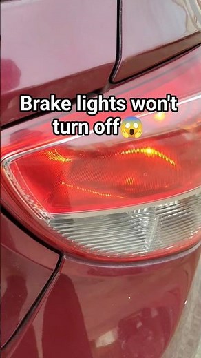 Car Brake Light Not Turning off?😱#car#brake#brakelight#switch#light#shorts#viral#viralvideo#cars
