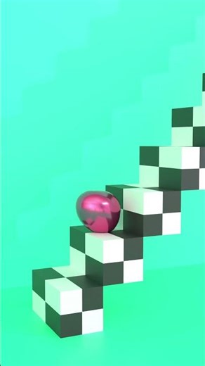 【Blender】Soft Body Ball Animation #shorts #blender