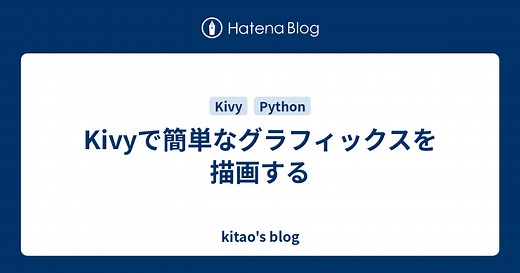 Kivyで簡単なグラフィックスを描画する
