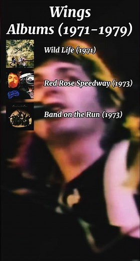WINGS ALBUMS (1971-1979) #paulmccartney #wings #albums