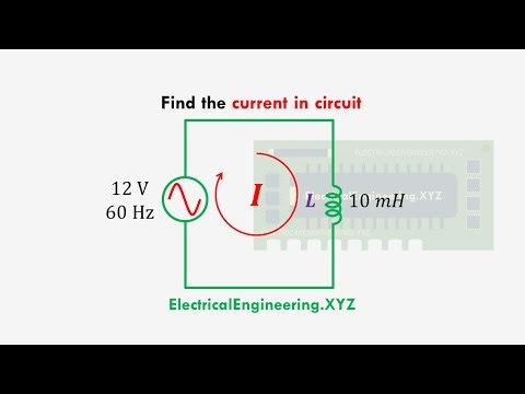How to calculate current in AC inductive circuit