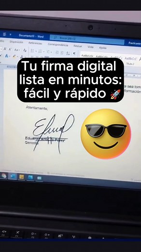 Como crear tu firma digital 😎 #tips #parati #reelviral #foryouシ | Aprende Excel desde Cero