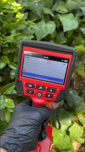 Locating drain with Milwaukee camera and locator #drain #diy #plumbing #shortsvideo #tool #