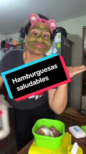 Come tu hamburguesa mamá sin culpa no más chapa esa carne #comidafit #fyp #viral #recetasaludable #nutricion