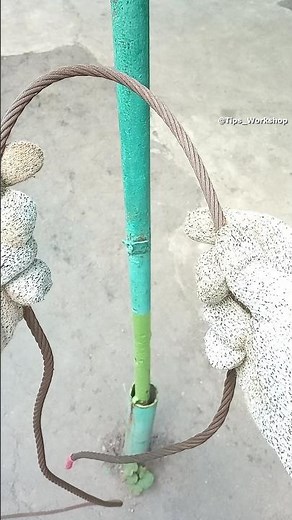 Really practical tips and tricks! How to quickly and securely tie a steel cable yourself #shorts