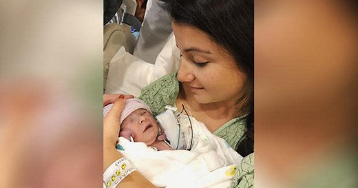 Baby born after experimental surgery