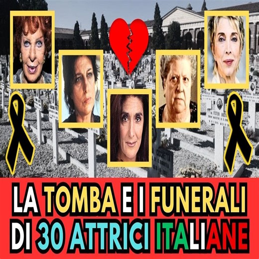la TOMBA e i FUNERALI di 30 ATTRICI italiane MORTE (dimenticate) #fblifestyle | Famous Graves