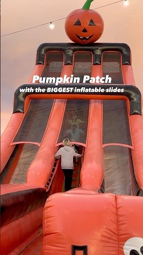 Spooky Slides & Haunted Inflatables | Pumpkin Patch FUN 🤩🎃 #lifeaswegomez #familyvlog #halloween