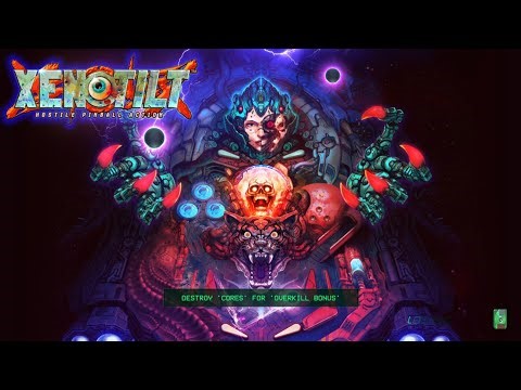 XENOTILT. EX Mode! Pixel alien pinball! Alien Crush inspired. Gameplay PS5 60FPS. Retro 16 bit music