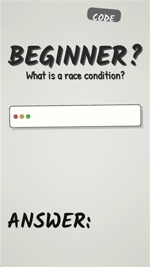 Race Condition Explained