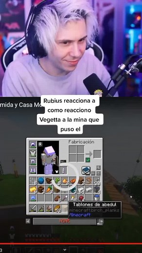 Rubius Reacts to Vegetta's Reaction in Minecraft