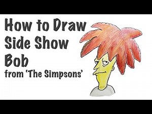 How to Draw Side Show Bob from The Simpsons