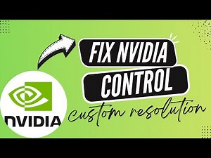 How to Fix Custom Resolution Not Working in Nvidia Control Panel - Here's How To Fix - 2026