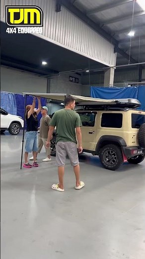 Awning 1.4 ไซส์เล็ก กระทัดรัด เหมาะกับ Jimny สุดๆ 🤩 #อุปกรณ์แต่งรถ #TJM4x4Thailand #camping #4x4