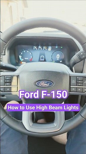 How to Turn ON / OFF High Beam Lights on Ford F-150 (2021 - 2026) #ford #f150