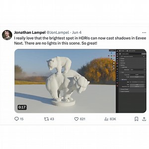 17K views · 140 reactions | It takes the hottest spot in the HDRI and treats it as sun 勞 | CG Cookie | Facebook